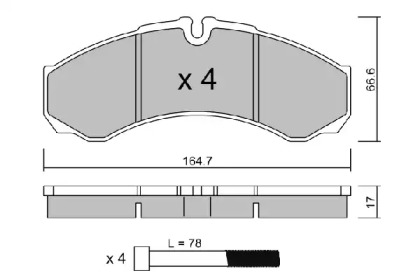 Комплект тормозных колодок (AISIN: BPIV-1002)